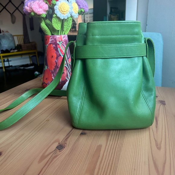 Coach 1997 Leaf Green Soho Belted Pouch - Picture 6 of 8